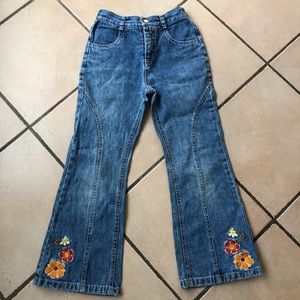 Girls jeans with embroidery